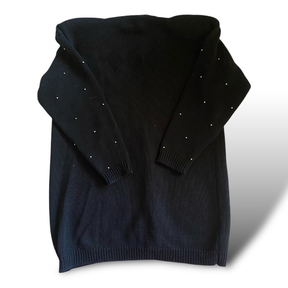 Vintage Marisa Christina Collection Sequin Sweater Cardigan Chic Festive - Picture 5 of 14